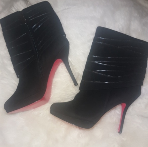 ×SOLD ON MERC× Red bottom zipper boots! NWOT! - Picture 8 of 8